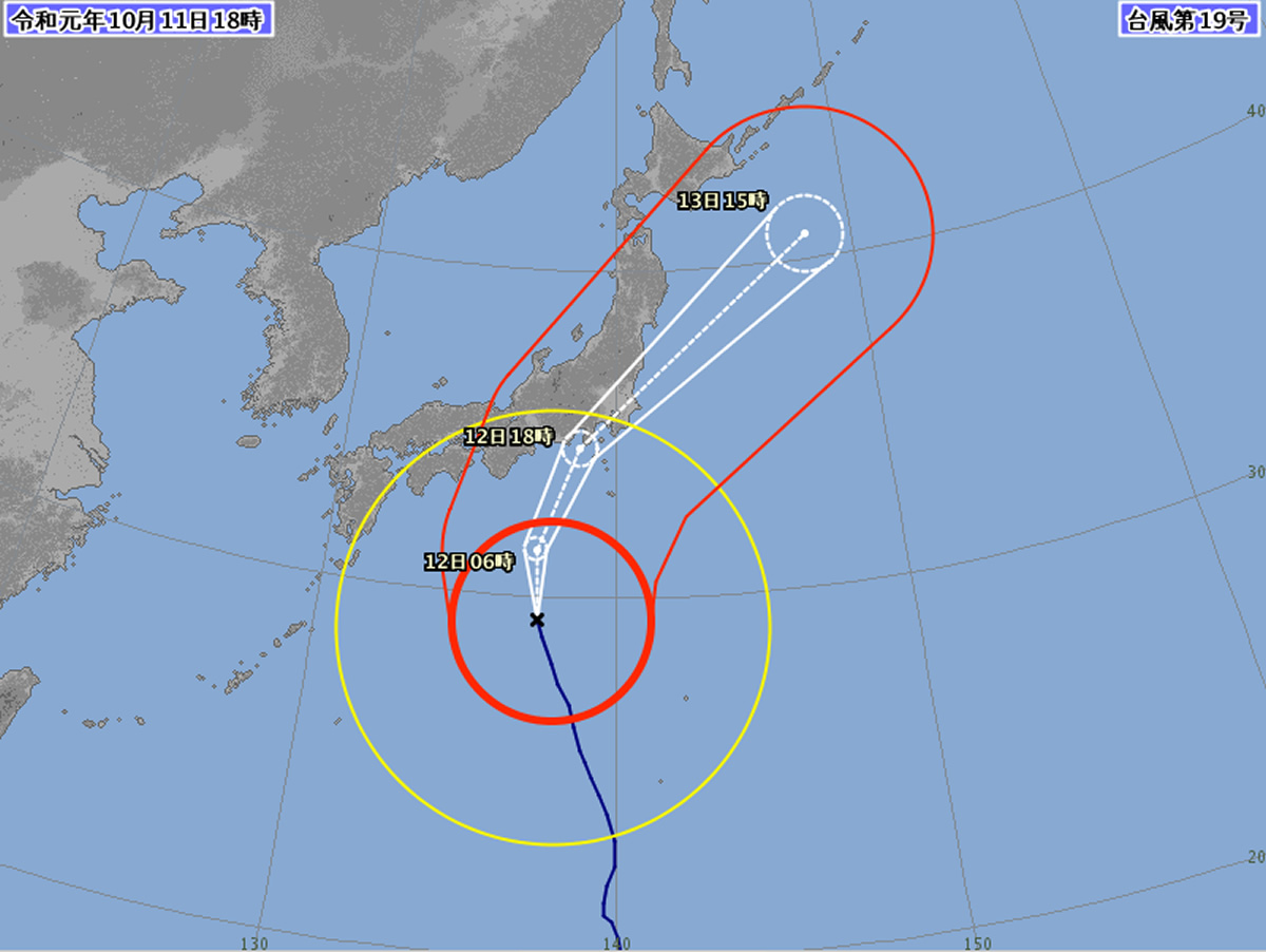 台風19号が東海・関東直撃へ！SNSではタイからの応援も多数