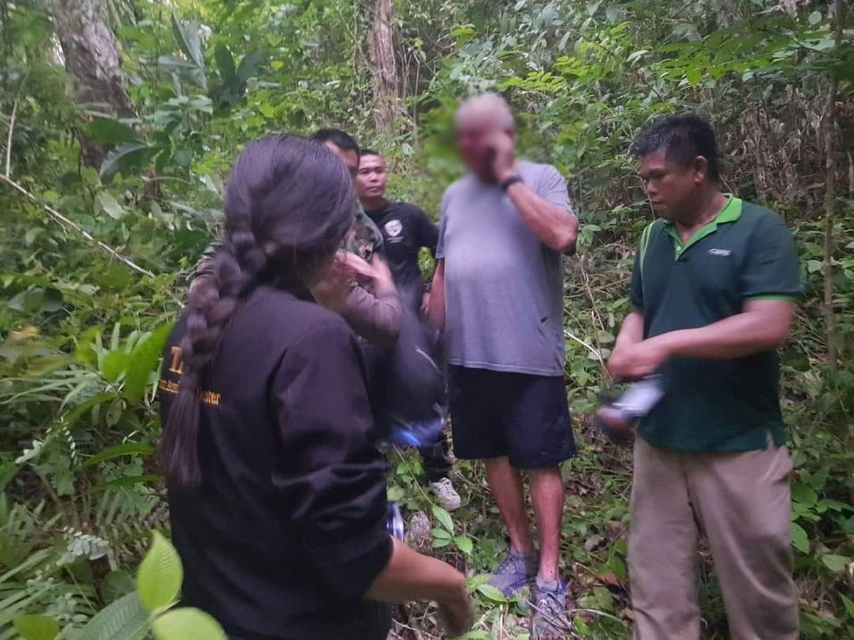 アメリカ人男性（68歳）がプーケットのジャングルで迷子